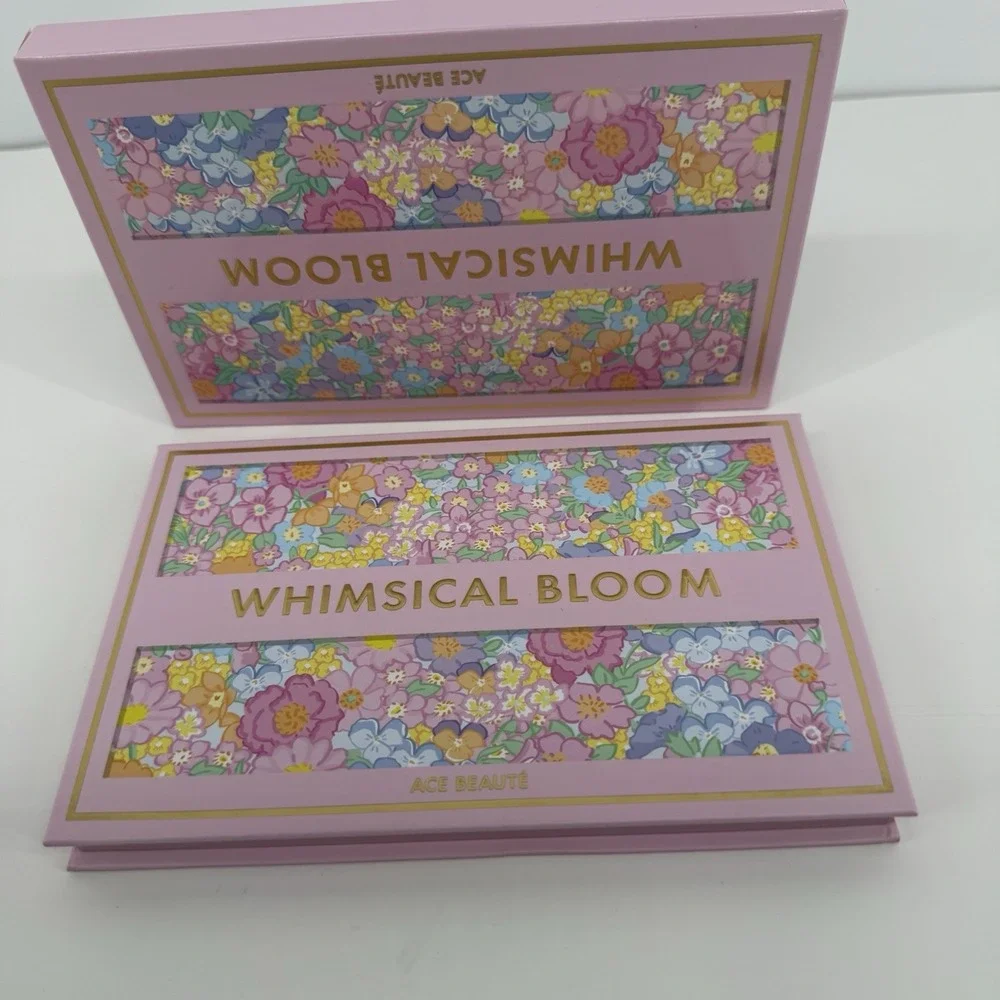 Ace Beaute NIB Whimsical Bloom Eyeshadow Palette Floral Vibrant 15 Colors Cute